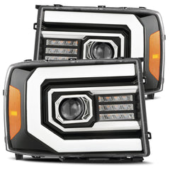 AlphaRex LED Projector Headlights in Jet Black - 880097
