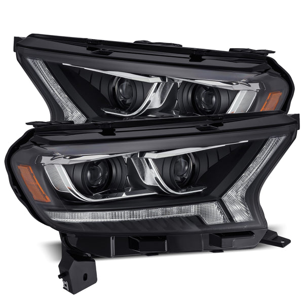 AlphaRex Projector Headlights Black — 2019-2021 Ford Ranger (880122)