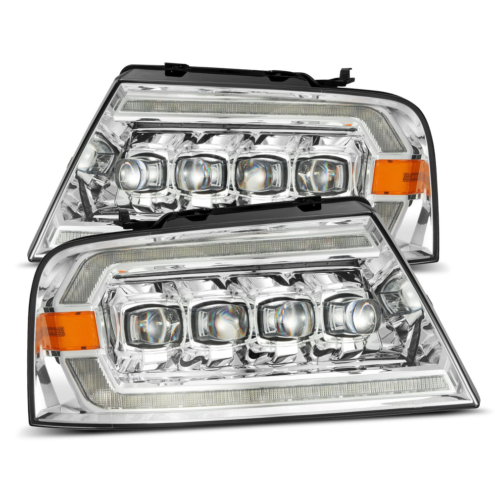 AlphaRex LED Projector Headlights in Chrome - 880129