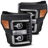 AlphaRex Projector Headlights Plank Style Design Black - 880142