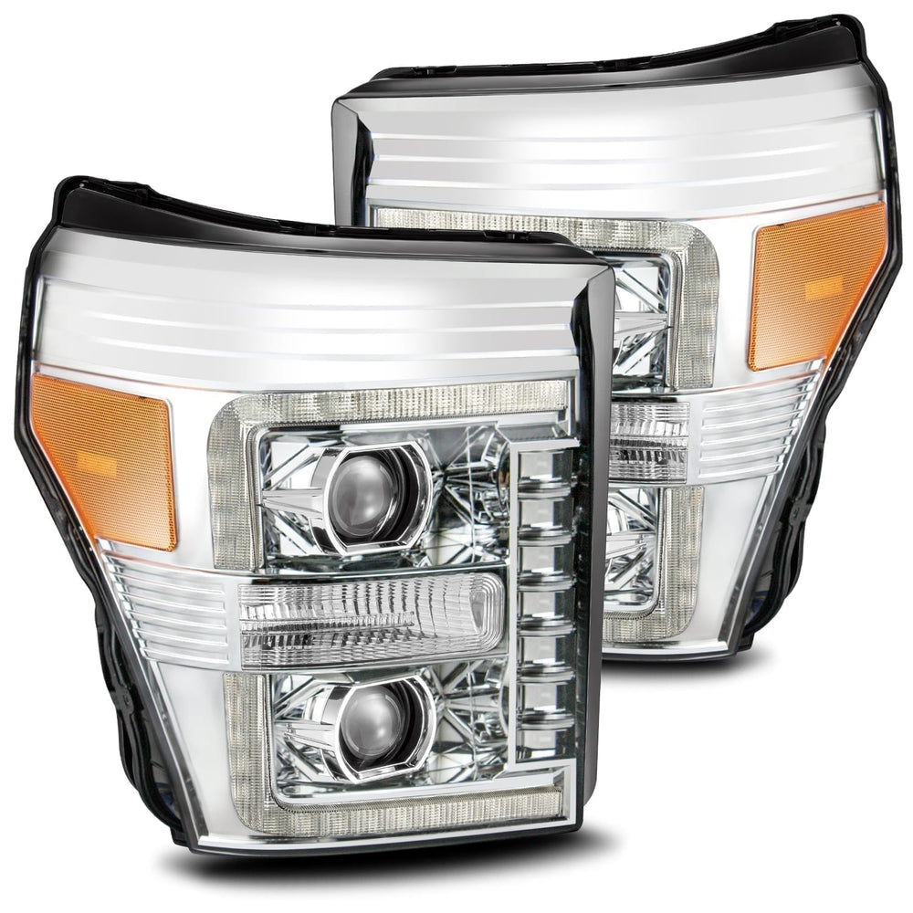 AlphaRex LED Projector Headlights in Chrome - 880145