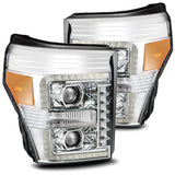 AlphaRex LED Projector Headlights in Chrome - 880145