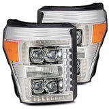 AlphaRex LED Projector Headlights in Chrome - 880148