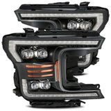 AlphaRex LED Projector Headlights Plank Style Design Matte Black - 880182