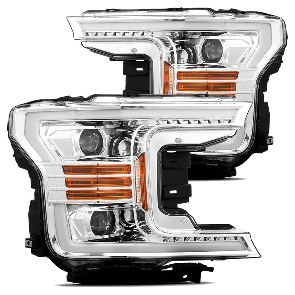 AlphaRex Projector Headlights Plank Style Design Chrome - 880187
