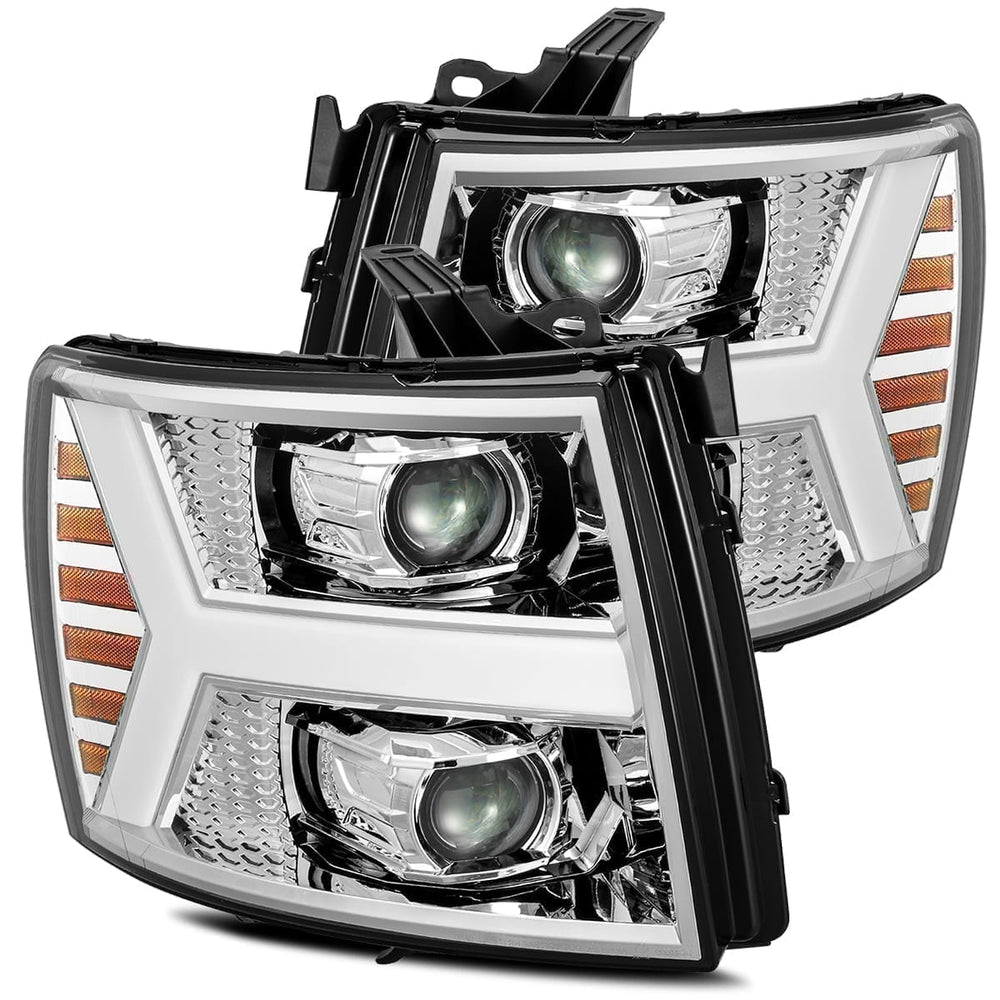 AlphaRex Projector Headlights Plank Style Design Chrome - 880204