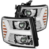 AlphaRex Projector Headlights Plank Style Design Chrome - 880204