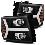 AlphaRex Projector Headlights Plank Style Design Black - 880205