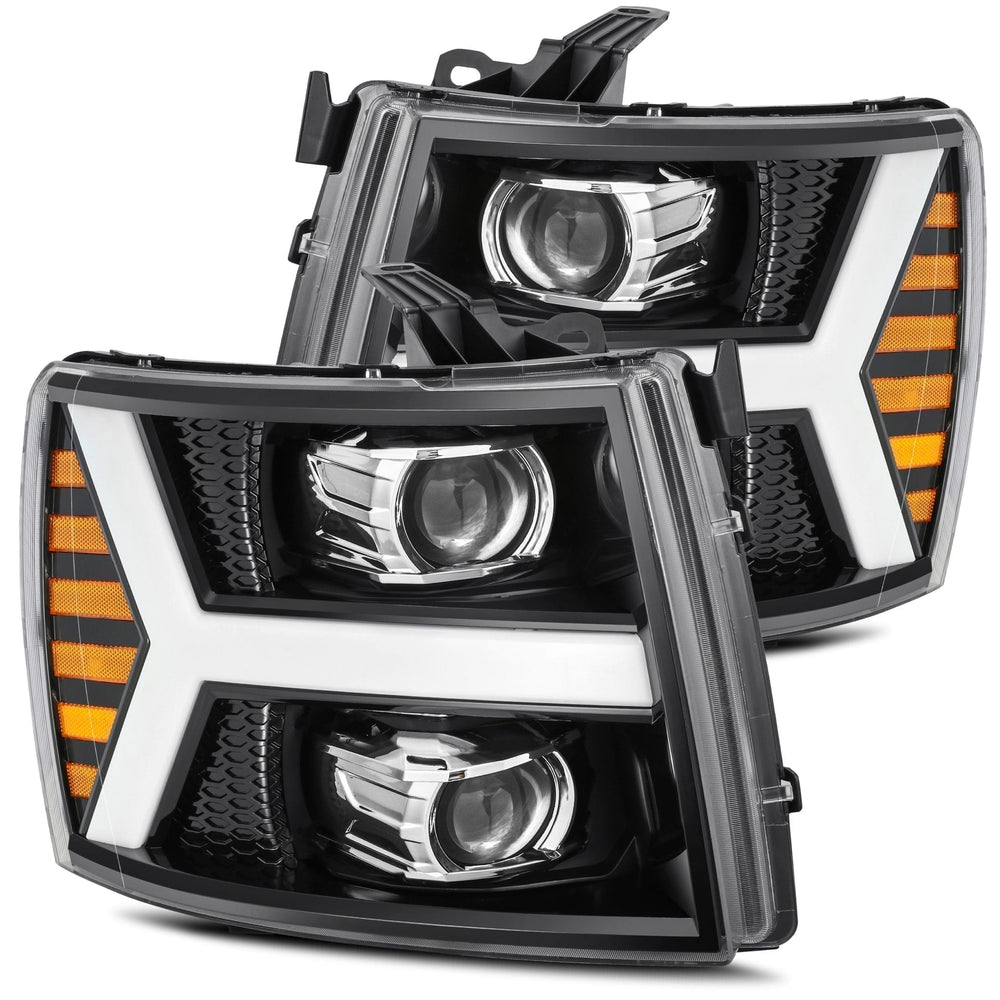 AlphaRex Projector Headlights Plank Style Design Gloss Black - 880206
