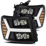 AlphaRex LED Projector Headlights Plank Style Design Black - 880209