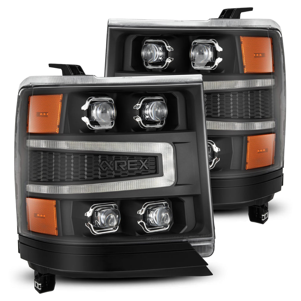 AlphaRex LED Projector Headlights in Black - 880237