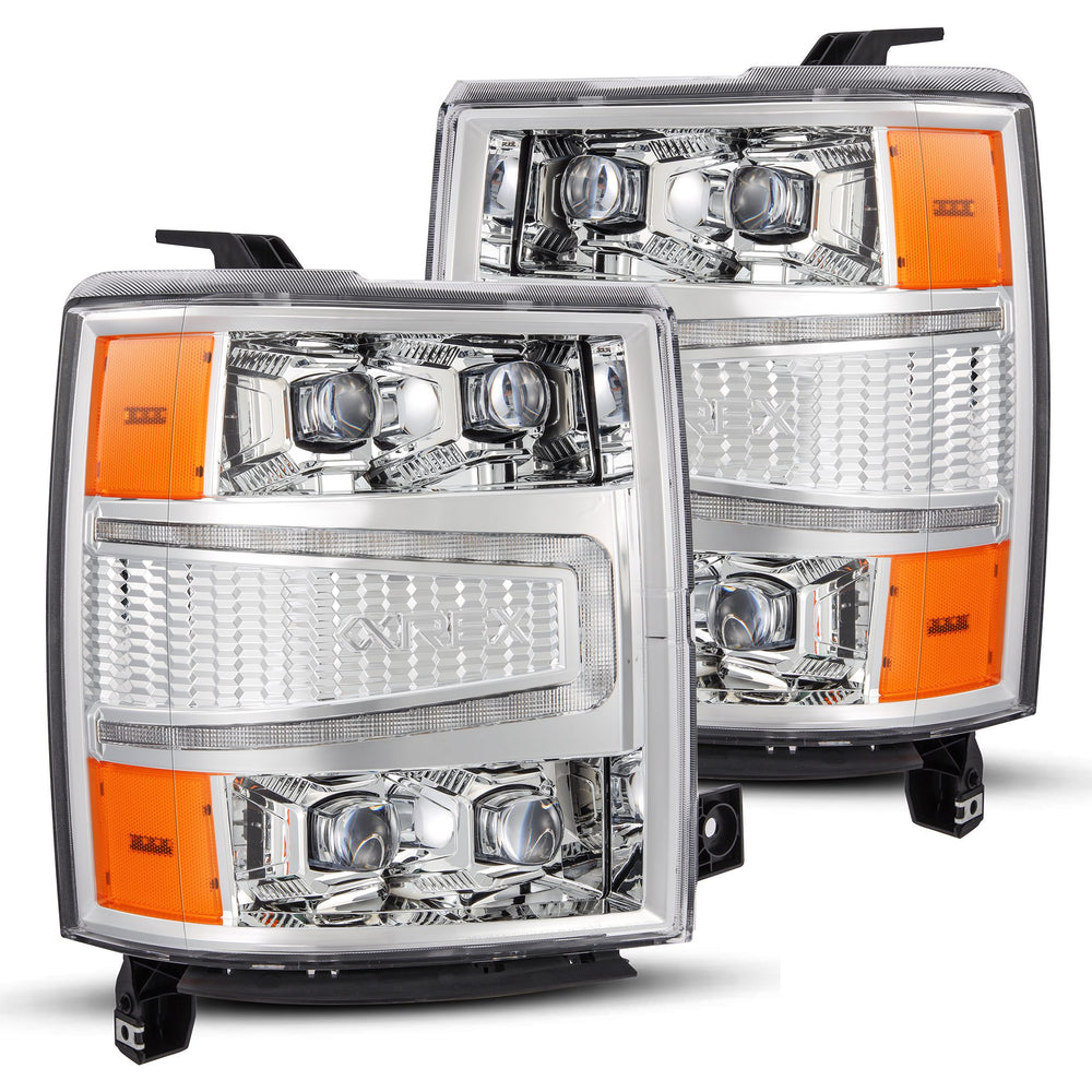 AlphaRex LED Projector Headlights in Chrome - 880240
