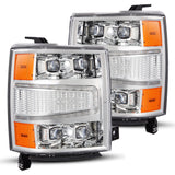 AlphaRex LED Projector Headlights in Chrome - 880240