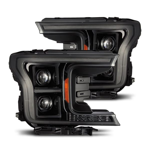 AlphaRex Phares à projecteur - fini Alpha-Black — 2018-2020 Ford F-150 (880253)