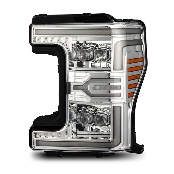 AlphaRex Projector Headlights Chrome — 2017-2019 Ford F-250/350/450/550 (880347)