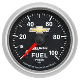 FUEL PRESS, 2-1/16", 100 PSI, DIGITAL STEPPER MOTOR, CHEVY GOLD BOWTIE