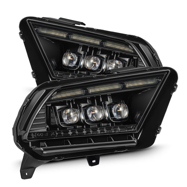 AlphaRex Projector Headlights Alpha Black — 2013-2014 Ford Mustang (880488)