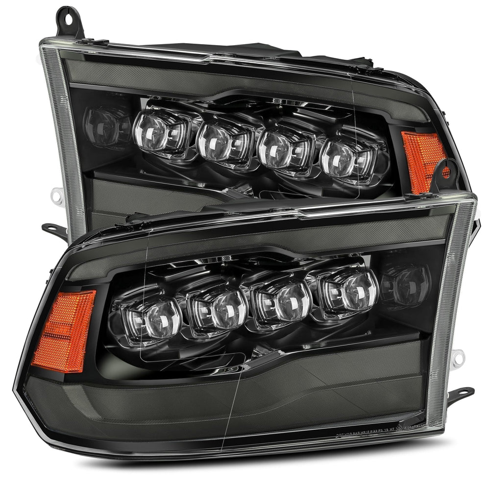 AlphaRex LED Projector Headlights Plank Style Design Midnight Black - 880541