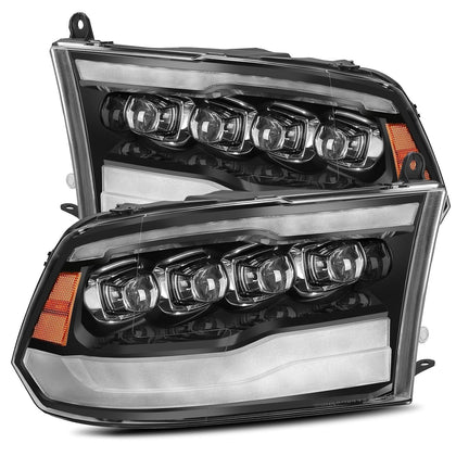 AlphaRex LED Projector Headlights Plank Style Design Gloss Black - 880590