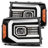 AlphaRex Projector Headlights Plank Style Design Matte Black - 880606