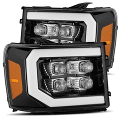AlphaRex LED Projector Headlights Plank Style Design Chrome - 880608