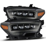 AlphaRex LED Projector Headlights Plank Style Design Midnight Black - 880705