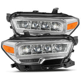 AlphaRex LED Projector Headlights Plank Style Design Chrome - 880706