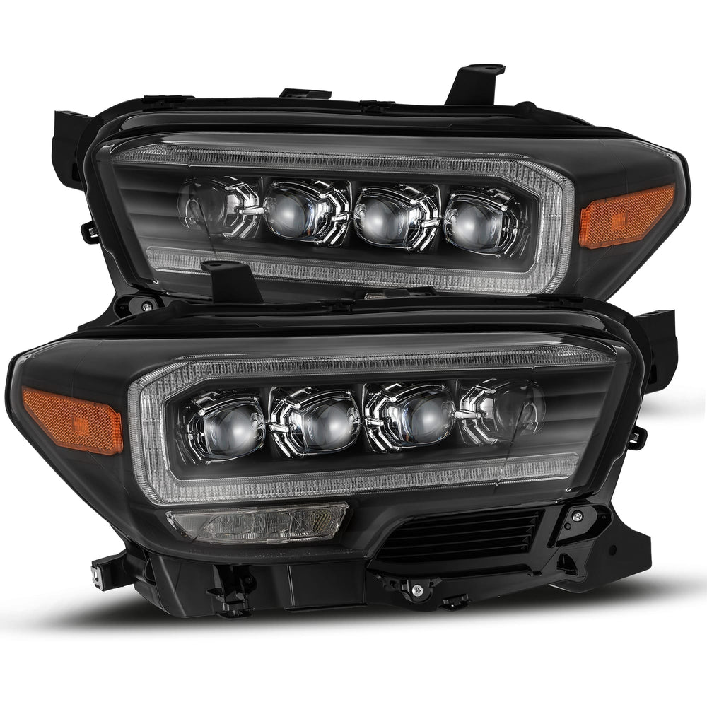 AlphaRex LED Projector Headlights Plank Style Design Black - 880707