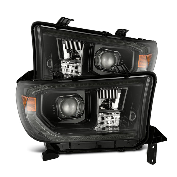 AlphaRex Projector Headlights Alpha-Black — 2007-2013 Toyota Tundra/08-17 Sequoia (880825)