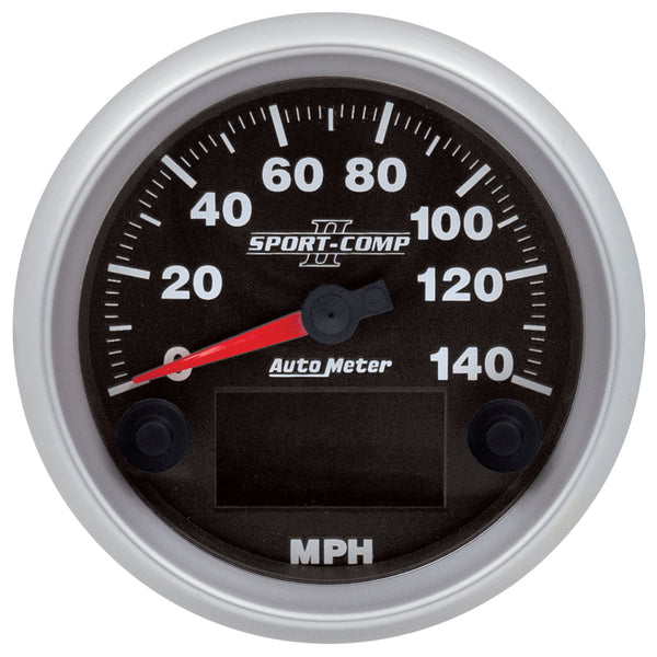 AutoMeter 3-3/8" Ican Speedometer, 0-140 MPH, Sport-Comp II