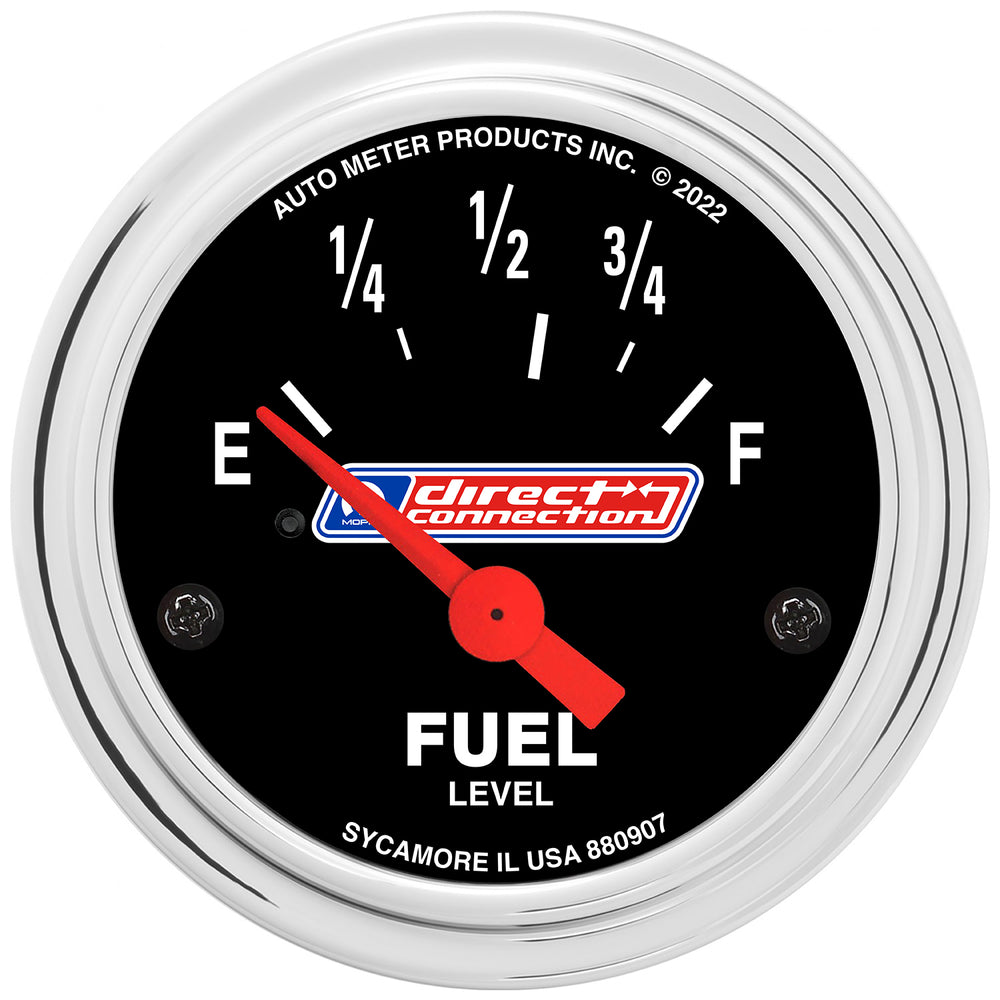 AutoMeter 2" Fuel Level, 73 E/8-12 F, Mopar Direct Connection