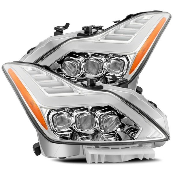 AlphaRex Projector Headlights Chrome — 2008-2013 Infiniti G37 (881984)
