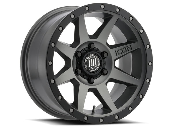 Icon Vehicle Dynamics Icon Alloys Rebound 17x8.5 Titanium 6x5.5