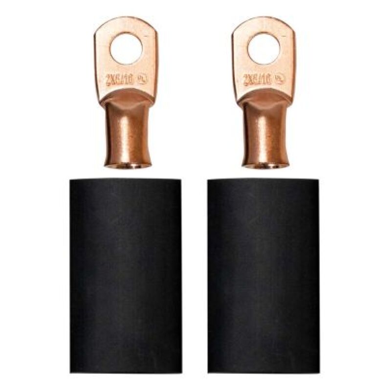 Moroso Ensemble de cosses de câble de batterie à sertir/souder pour fil calibre 2, goujon de 5/16 po de diam. (paquet de 2)