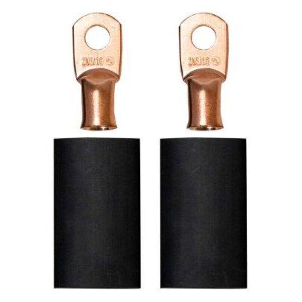 Moroso Ensemble de cosses de câble de batterie à sertir/souder pour fil calibre 2, goujon de 5/16 po de diam. (paquet de 2)