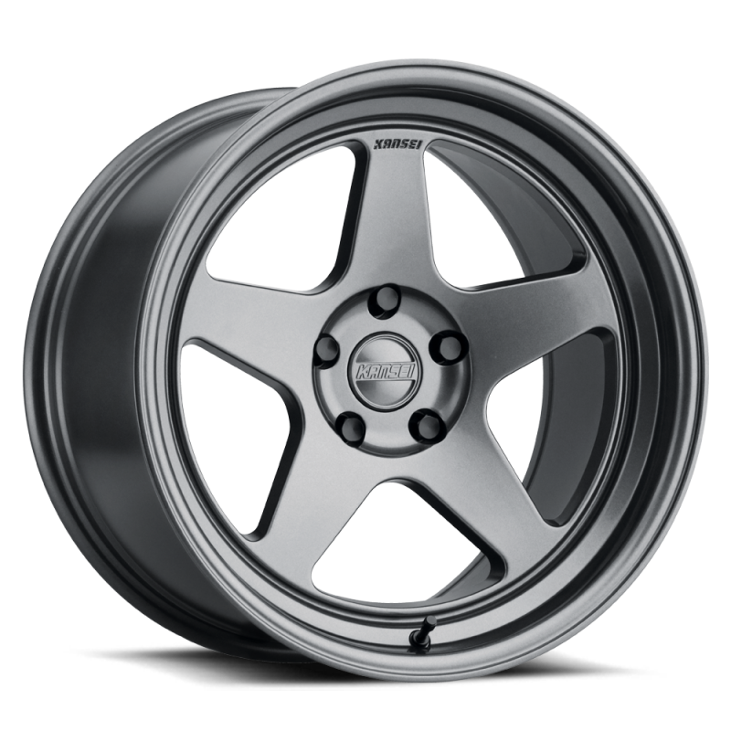 Kansei Roue K12G Knp 18x9.5 po / 5x114.3 / déport 22mm / alésage 73.1mm - gris métal