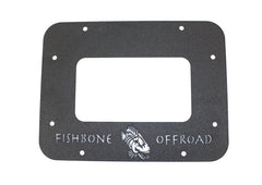 Fishbone Offroad Plaque de hayon en aluminium 07-18 Jeep Wrangler JK - revêtement en poudre noir texturé
