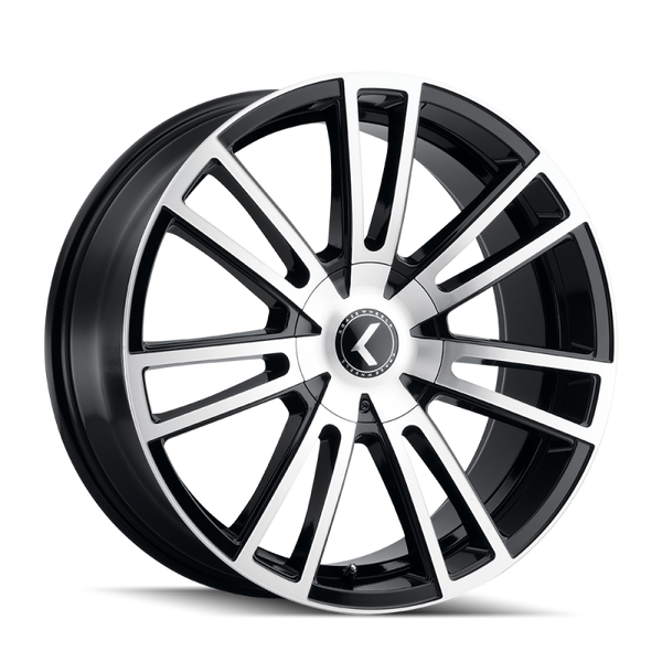 Kraze Roue KR183 Spectra 20x8.5 / 5x110/127 / déport 38mm / moyeu 72.62mm - noir brillant usiné