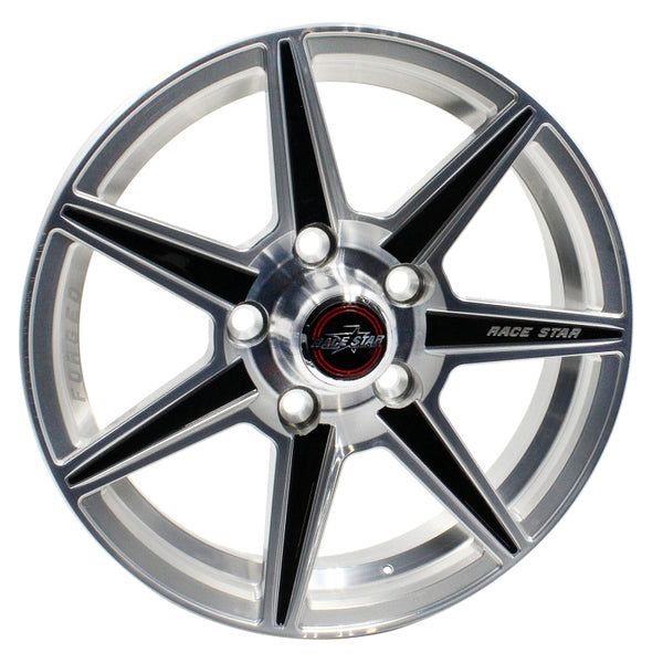 Race Star 72 ValStar 17x4.5 / 5x4.75BC / 2BS / 3.072in CB / Machined w/Black Accents Wheel