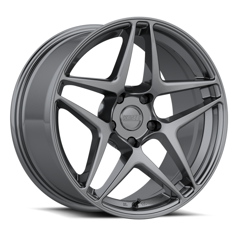 Kansei Roue K15G Astro 18x10.5 po / 5x114.3 / déport 12mm / alésage 73.1mm - gris métal