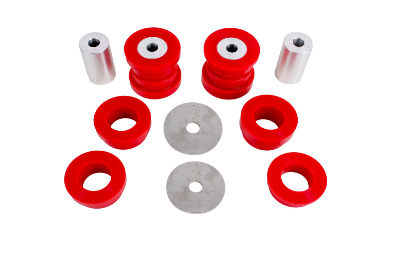 BMR Ensemble de coussinets de berceau arrière 15-17 S550 Mustang (polyuréthane) - rouge