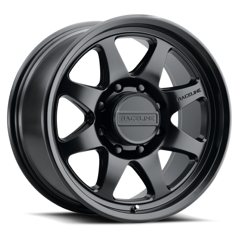 Raceline Roue 962B Maverick 18x9 po / 8x180 BP / déport 18mm / alésage 130.81mm - noir satiné