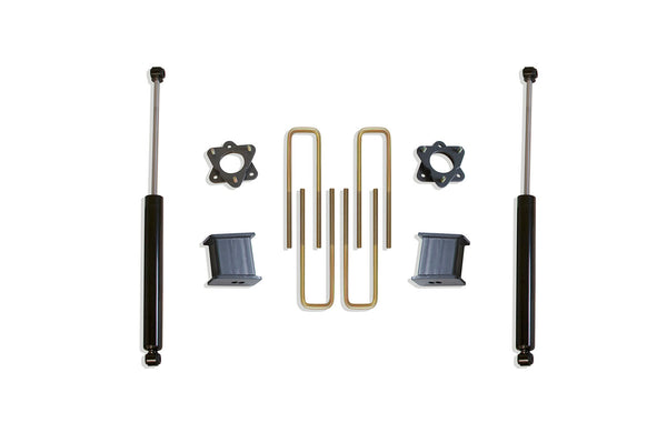MaxTrac Boîte de composants pour ensemble de rehaussement 7" — ensemble de rehaussement arrière en boîte 4" — 2016-2018 Chevy Silverado 1500 / GMC Sierra 1500, 2WD (901750)