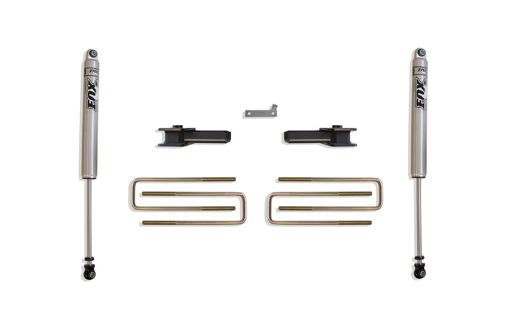 Component Box for MaxTrac 4.5" Lift Kit — 2" Rear Lift Box Kit w/ FOX Shocks — 2015-2020 Ford F-150, 2WD (903220F)