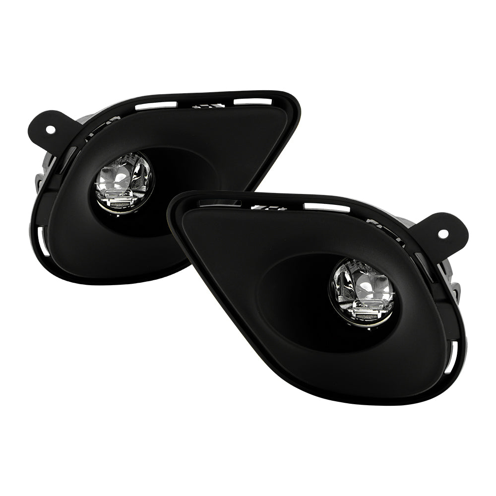 Spyder OEM LED Fog Lights w/ Universal Switch - Clear — 2015-2019 Dodge Charger (9051036)