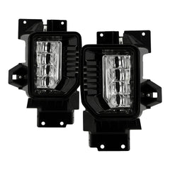 Spyder OEM LED Fog Lights w/ Universal Switch - Clear — for select GMC trucks (9051173)