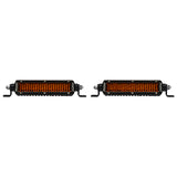 Rigid Industries Srseries Sae 6 Inch With Amber Pro Lens Pair