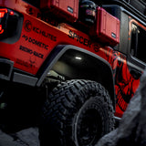 KC Hilites Cyclone V2 Led Rock Light 6Light System Clear 5W Flood Beam