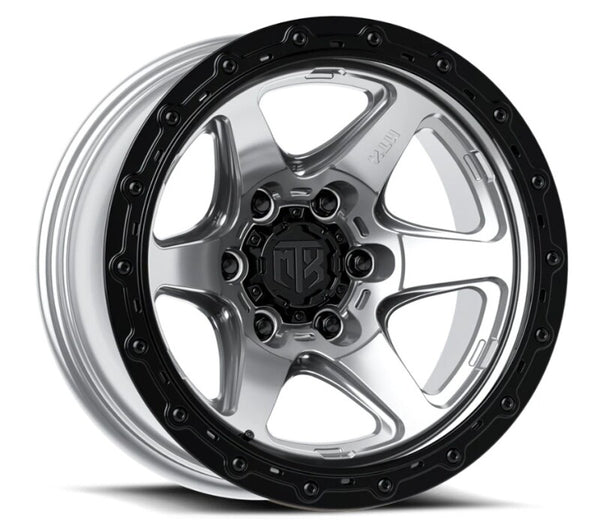 MTX Spitfire 6 Machined w/Black Ring 17x9in / 6x139.7 BP / 19mm Offset / 106.1mm Bore