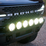 KC Hilites 2021+ Bronco Led 39In 6Light Combo Bumper System Black